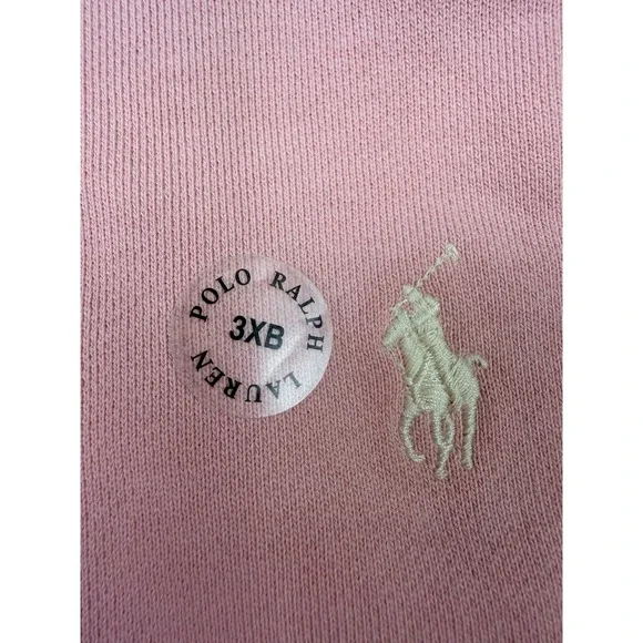 Polo Ralph Lauren Sweatshirt Mens 3XB Pink NEW French Terry Crewneck Pony Logo - Picture 8 of 13